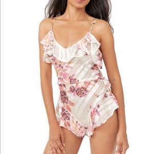 Free People hold me closer teddy bodysuit